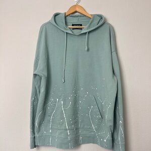 Pacsun paint splattered oversized fit hoodie